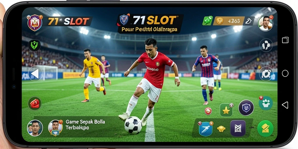 Tampilan gameplay menarik dari 171SLOT dengan aksi sepak bola yang mendebarkan.