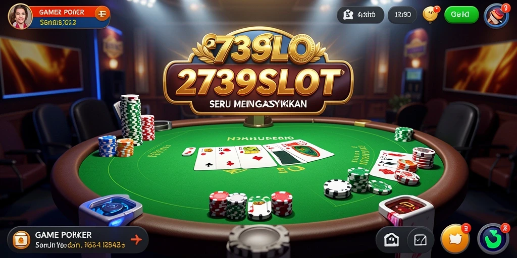 Gameplay seru poker di 2739SLOT dengan tampilan yang menawan.