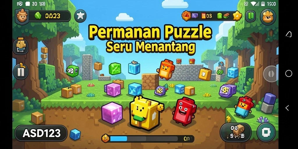 Gameplay seru dengan berbagai teka-teki menantang di ASD123.