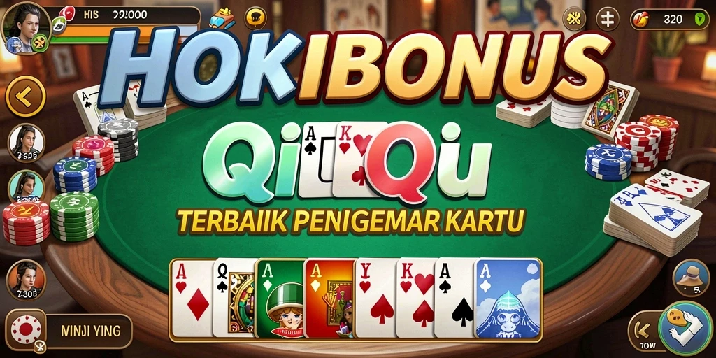Tampilan gameplay seru HOKIBONUS saat bermain QiuQiu.