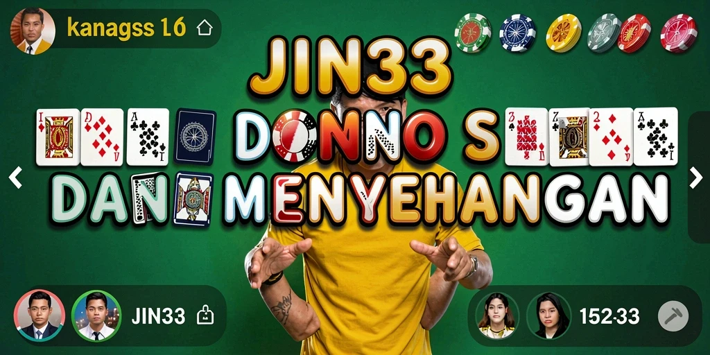 Tampilan gameplay seru dari JIN33 yang menampilkan pertempuran kartu unik.