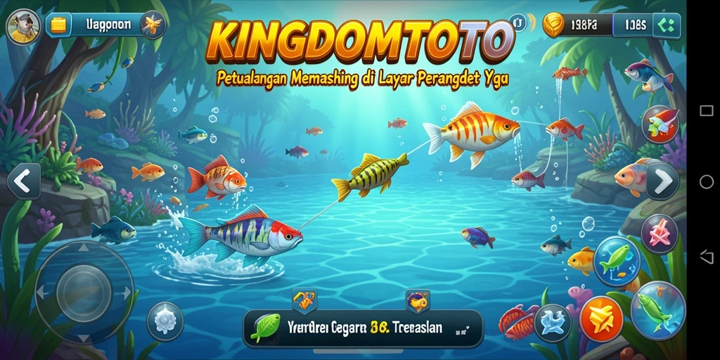 Tangkapan ikan beragam dan suasana memancing yang realistis.