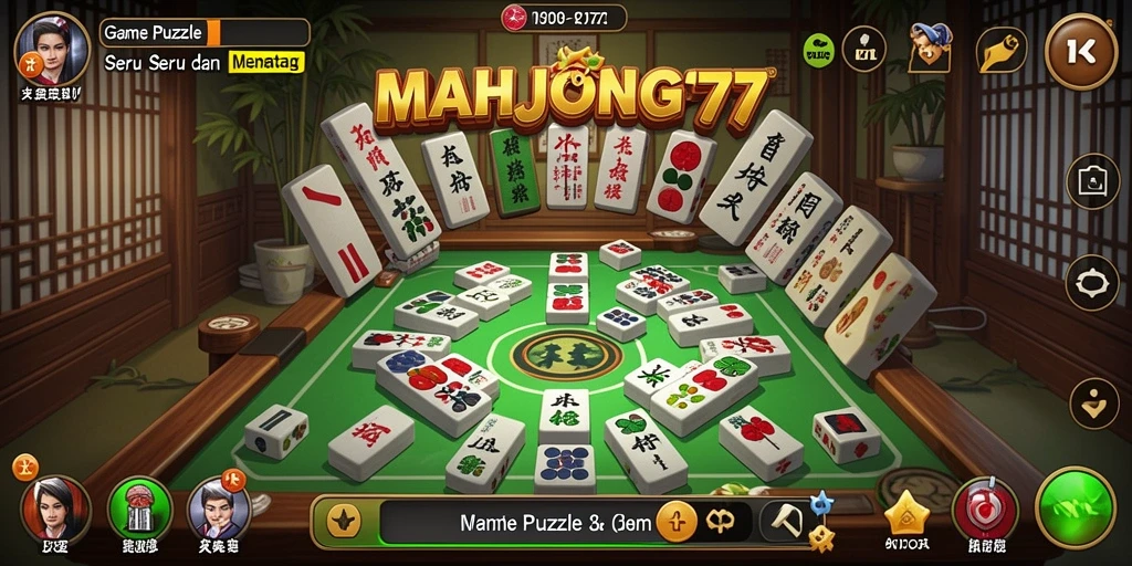 Tampilan gameplay seru dan menantang di MAHJONG777.