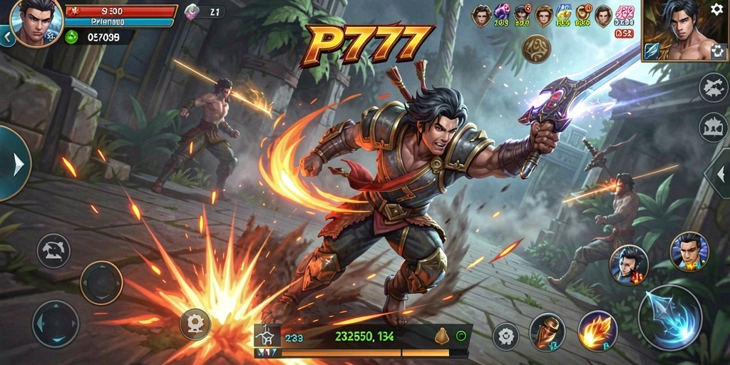Tampilan mendebarkan dari gameplay PT777 dalam pertarungan Fighting.