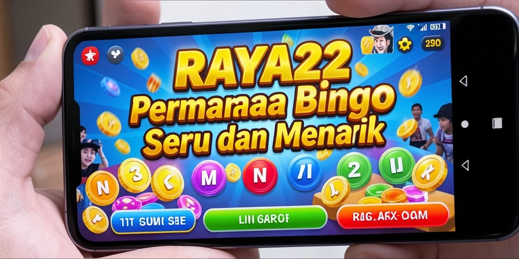 Tampilan gameplay seru dalam aplikasi Bingo RAYA22.