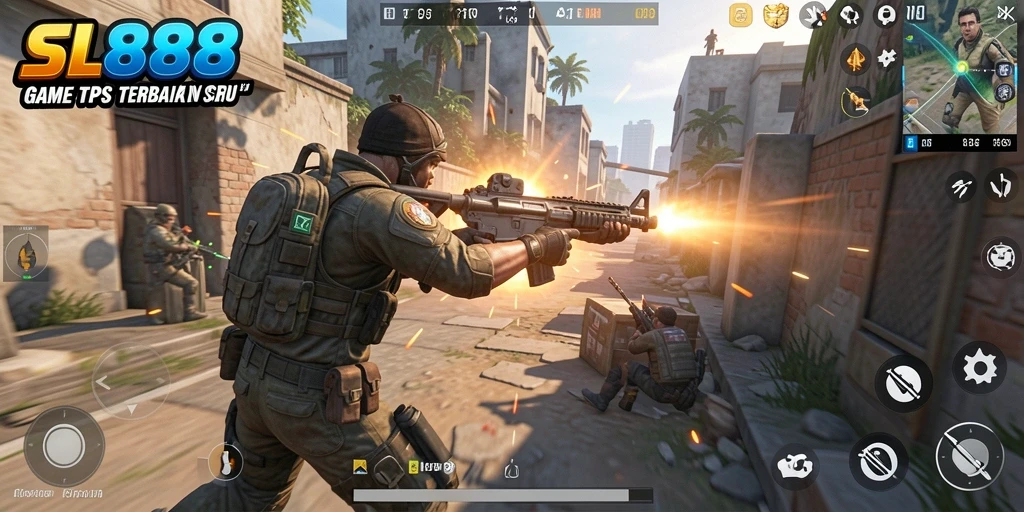 Gameplay seru SL888 dengan aksi tembak-tembakan yang mendebarkan.