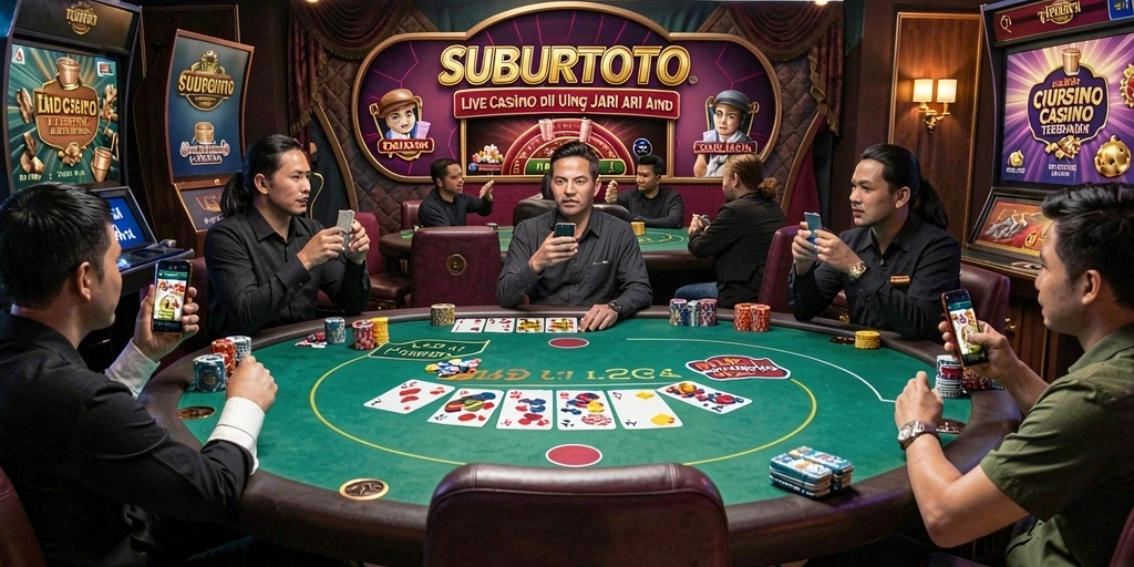 Tampilan menarik dari gameplay Live Casino SUBURTOTO yang memikat.