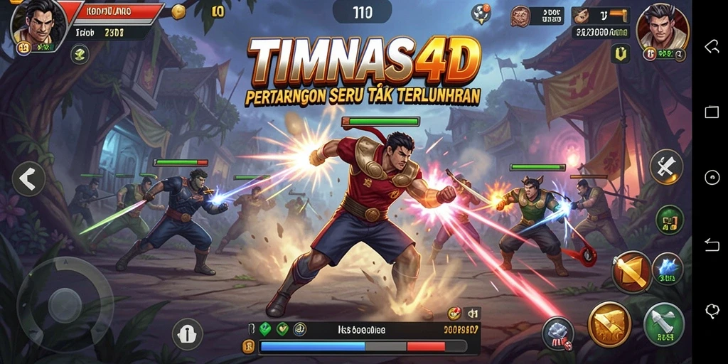 Tampilan gameplay seru TIMNAS4D dengan karakter dan aksi mendebarkan.
