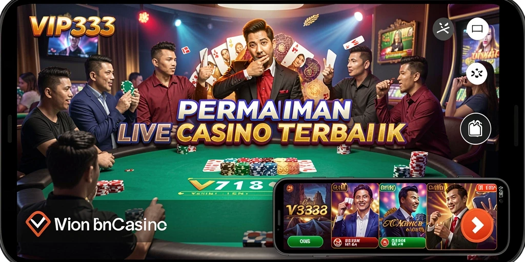 Tampilan screenshot gameplay Live Casino di VIP333.